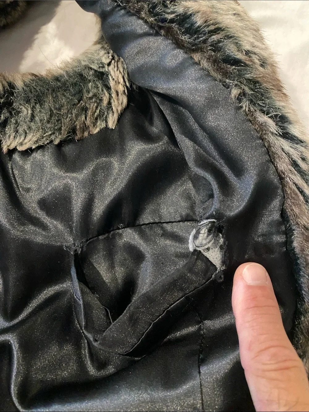 Rachel Zoe Plush Faux Fur Vest in Brown and Gray Tones